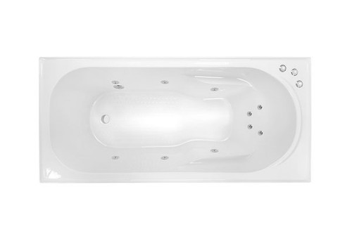 Modena Santai 10-Jet Spa Bath 1785mm White [126406]