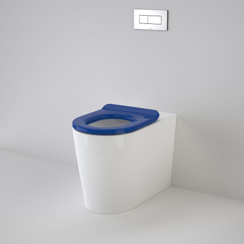 Liano Cleanflush® Invisi Series II® Easy Height Wall Faced Suite With Liano Care Single Flap Seat - Sorrento Blue [137936]