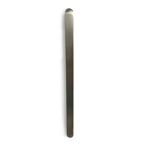 Flat Vertical Single Heated Towel Bar 50mm X 930mm Brushed Nickel [295146]