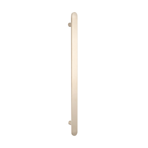 Flat Vertical Single Heated Towel Bar 50mm X 930mm Brushed Nickel [295146]