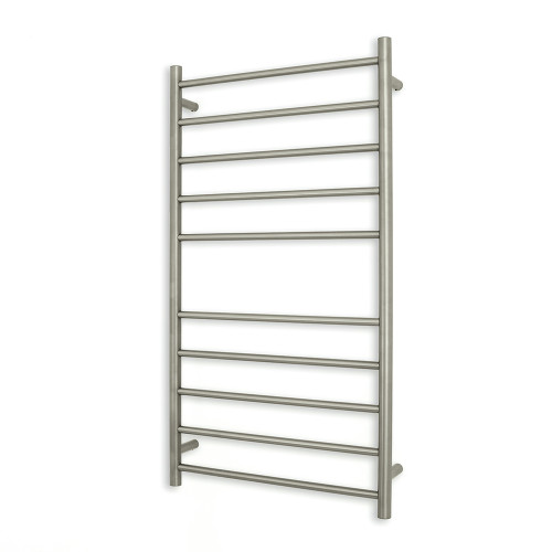 Round Heated Towel Ladder 600mm x 1100mm Brushed Nickel Right [295169]