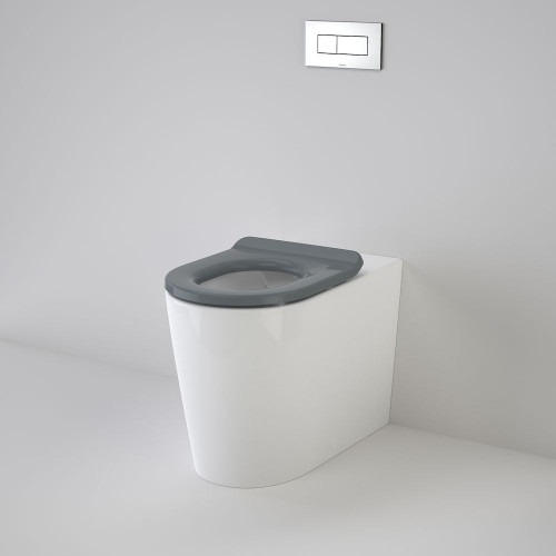Liano Cleanflush® Invisi Series II® Easy Height Wall Faced Suite With Liano Care Single Flap Seat Anthracite Grey [137938]