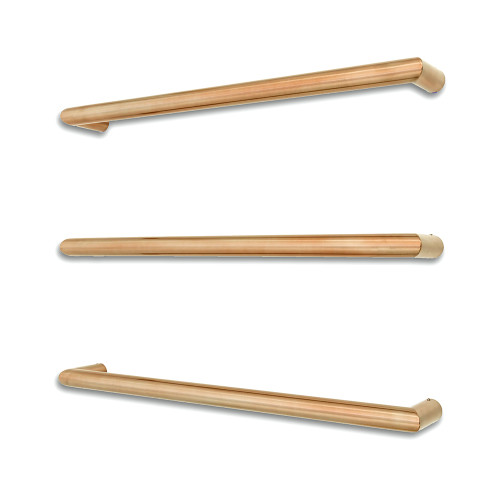 Round Single Bar Towel Rail 650mm Champagne [295143]
