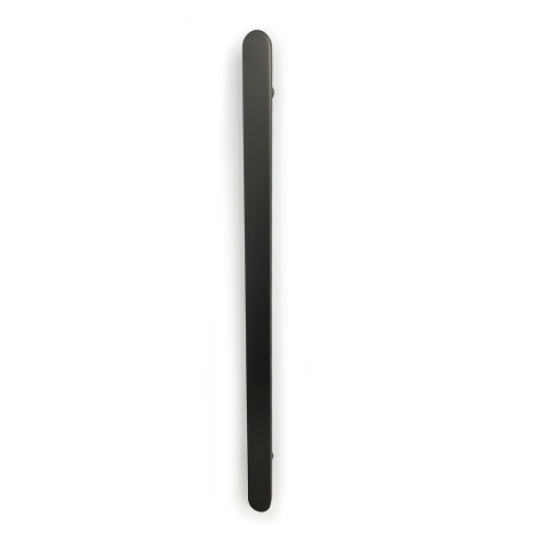 Flat Vertical Single Heated Towel Bar 50mm X 930mm Gunmetal [295118]