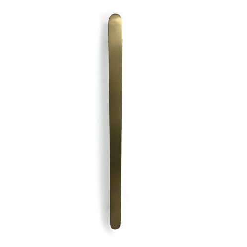 Flat Vertical Single Heated Towel Bar 50mm X 930mm Light Gold [295119]