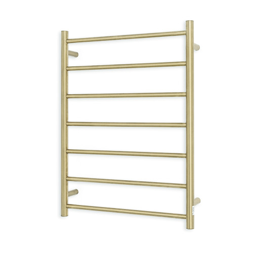 Round Heated Towel Rail 600 x 800mm Light Gold Right [295152]
