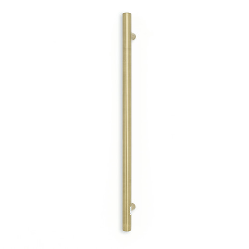 Round Vertical Single Heated Towel Bar 40mm X 950mm Light Gold [295136]