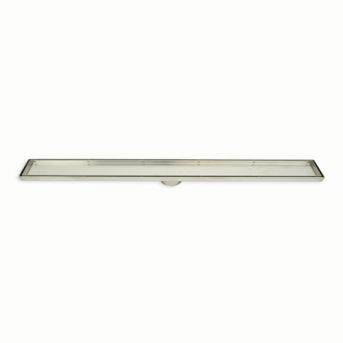 Radiant Tile Insert Linear Shower Grate - 1000 mm length + 90mm outlet - Brushed Satin [295548]