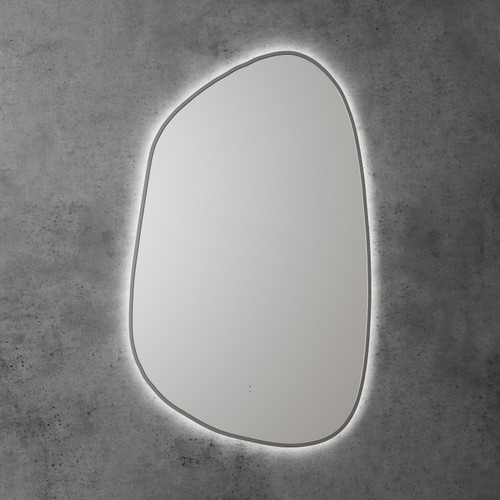 Tarcoola Asymmetric LED Mirror 553*903*36mm Gunmetal [295602]