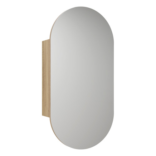 Beau Monde Oblong Shaving Cabinet 450*900*150mm Carita Oak [295633]