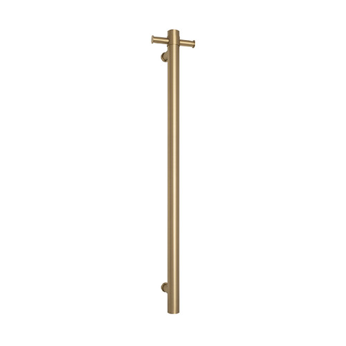 Straight/Round 12Volt Brushed Brass Vertical Bar 900x142x100mm 30Watts with Optional Hook [293406]