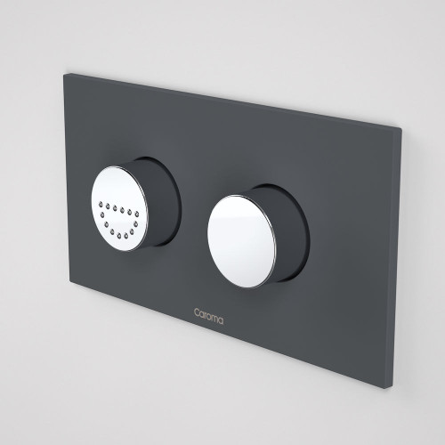 Invisi Series II® Round Dual Flush Plate & Raised Care Buttons (Plastic) Afternoon Daze [138965]