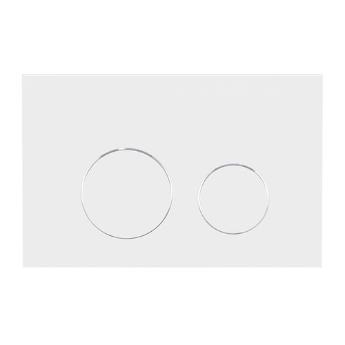 Toilet Flush Buttons Matte White [294883]