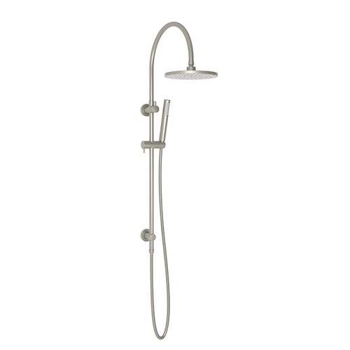 Soul Goosneck Twin Shower Set Brush Nickel [295777]
