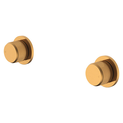 Soul Groove Wall Top Assembly Pair Brushed Brass [295675]