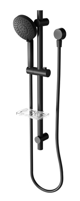 Vivid Hand Shower on Rail 5Star Matte Black [139345]