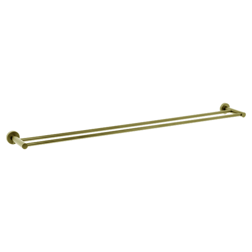 Venezia Double Towel Rail 900mm Brushed Brass [294730]