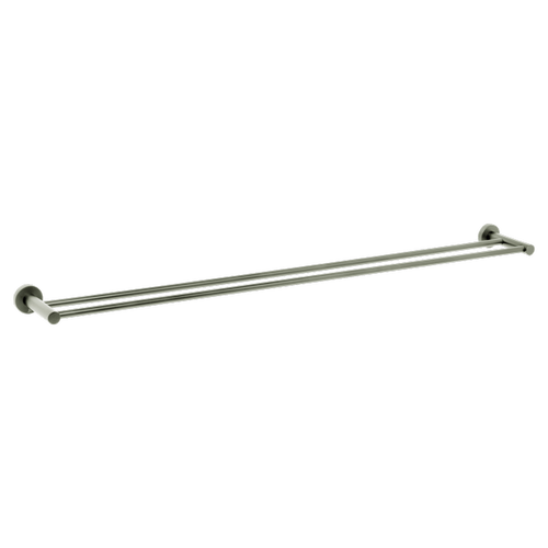 Venezia Double Towel Rail 900mm Brushed Nickel [294714]