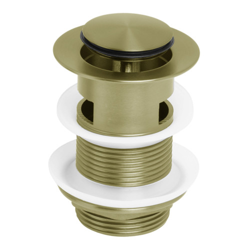 Venezia Pop-Up Plug & Waste 32mm with Overflow Brushed Brass [294719]