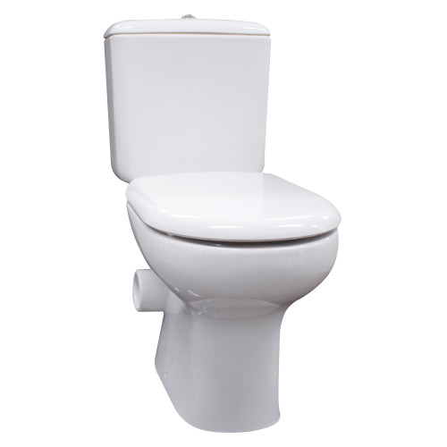 RAK Liwa Close Coupled Suite Left Skew Trap Soft Close Seat White [168784]