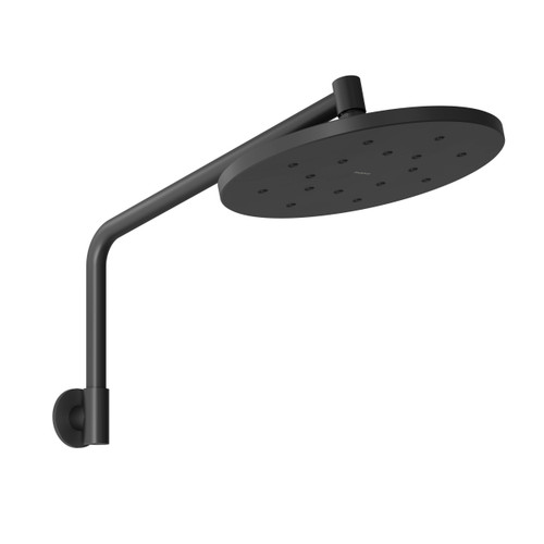 Ormond High Rise Shower Arm and Rose Matte Black [296429]