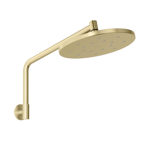 Ormond High Rise Shower Arm and Rose Brushed Gold [296433]