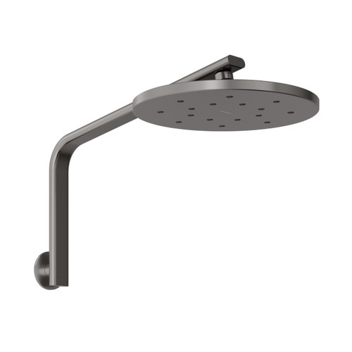Oxley High Rise Shower Arm and Rose Brushed Carbon [296436]