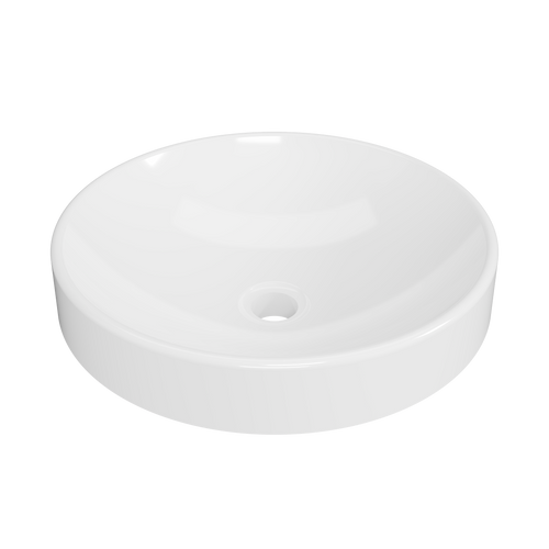 Corrida Round Semi-Inset Basin 430mm White Gloss 0 Tap Holes [294709]