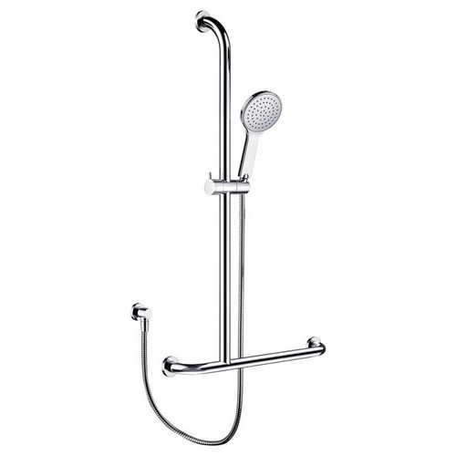 Luciana Care Inverted T-Style Rail Hand Shower Left Hand Chrome 3Star [166659]