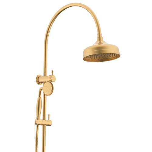 Eternal Gooseneck Twin Shower Set Brass [296092]