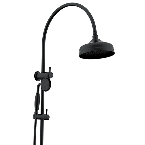 Eternal Gooseneck Twin Shower Set Black [296099]