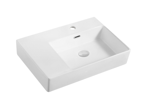 Munich Wall Hung Basin With Left Hand Shelf White [297496]