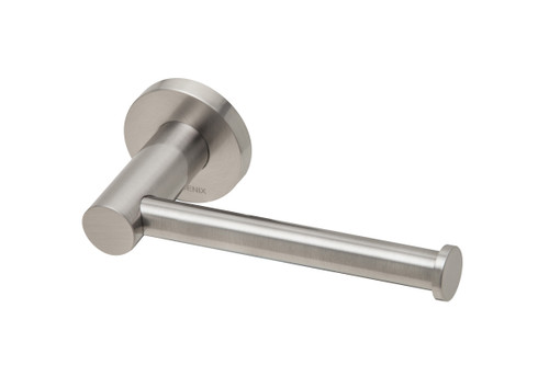 Radii Toilet Roll Holder with Round Plate Brushed Nickel [151455]
