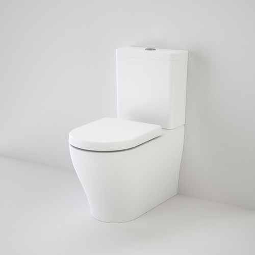 Luna Close Coupled Wall Faced Toilet Suite Back Entry Soft Close White 4Star [136986]