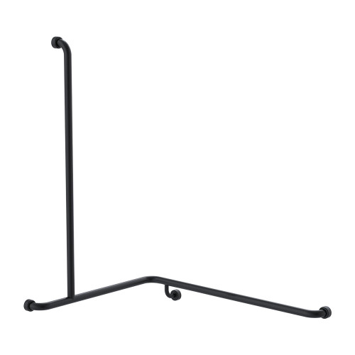 Hygienic Seal Shower Rail 760 x 1000 x 1100mm LH Matte Black [296213]