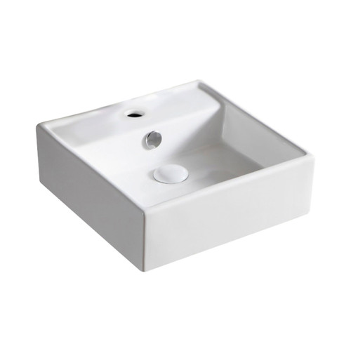 Helen Junior Above Counter Basin 380W 380D 125H 3 Tap Hole White [180588]