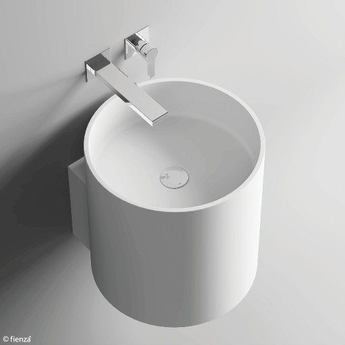 Livo Solid Surface Wall-Hung Basin Matte White [270032]
