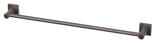 Radii Towel Rail Single 600mm with Square Plate Gunmetal [151487]