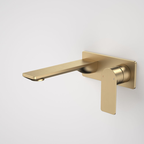 Urbane II Wash Basin/Bath Mixer Rectangle Cover Plate 180mm Brushed Brass Lead Free [295922]