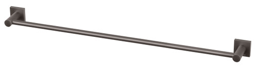 Radii Towel Rail Single 800mm with Square Plate Gunmetal [151489]