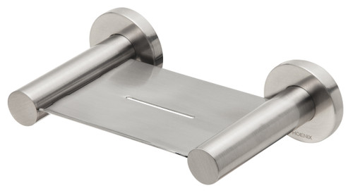 Radii Soap Dish with Round Plate Brushed Nickel [151457]