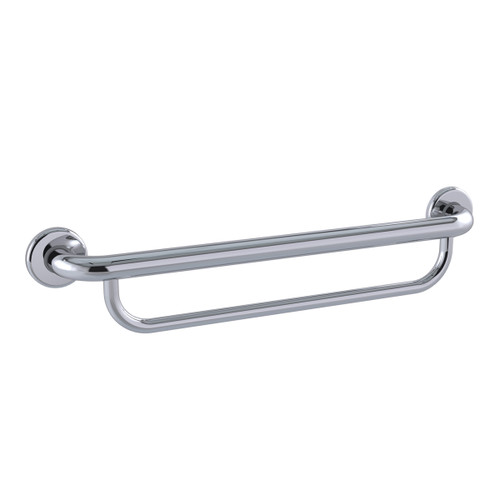 Care Grab Rail Straight with Towel Rail 600mm Polished Stainless Steel [291502]