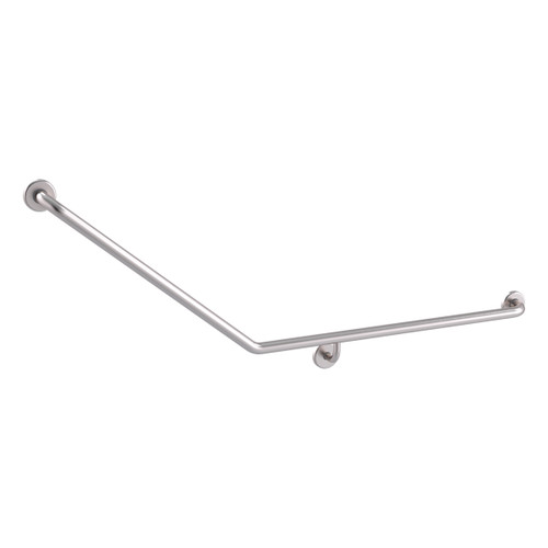 Care Grab Rail 40 Degree RH 870 x 700mm Brushed Stainless Steel [291506]