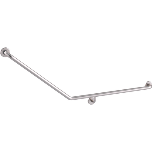 Care Grab Rail 40 Degree RH 870 x 700mm Brushed Stainless Steel [291506]