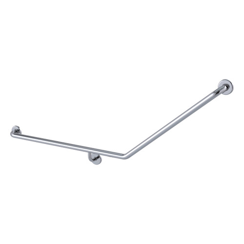 Care Grab Rail 40 Degree LH 870 x 700mm Polished Stainless Steel [291507]