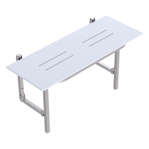 Care Folding Shower Seat 960 x 400mm Brushed Stainless Steel [291511]