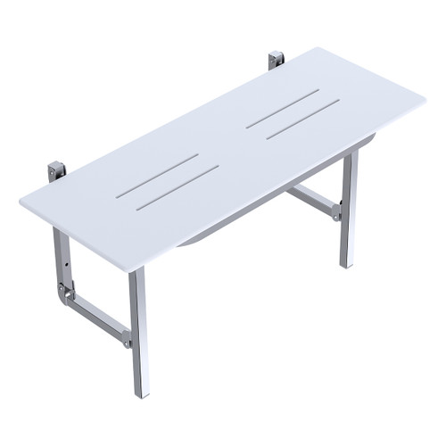 Care Folding Shower Seat 960 x 400mm Polished Stainless Steel [291512]