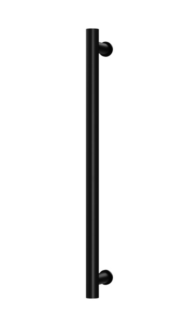 Heated Towel Rail Round 600mm Matte Black [296755]