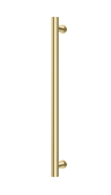 Heated Towel Rail Round 600mm Brushed gold [296739]