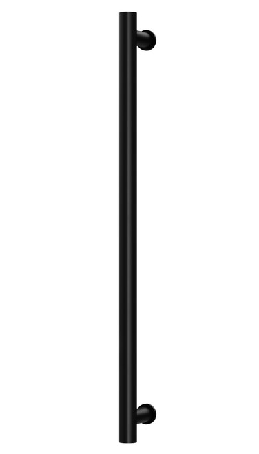 Heated Towel Rail Round 800mm Matte Black [296735]